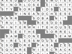 Subtitle intro Crossword Clue