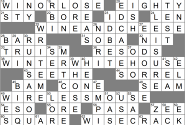 Subtitle intro Crossword Clue